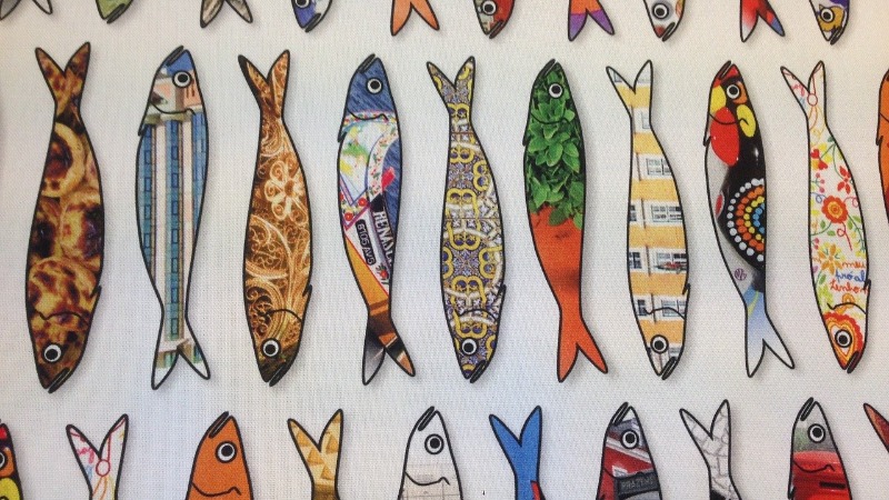 Látkové rybičky - dekorace