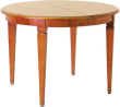 Jídelní stůl kulatý 105 cm, 02x532, patina