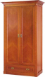 Šatní skříň se zásuvkou a  dřevěnou výplní 02x062 (šatní), speciální barva