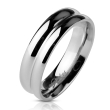 316Steel Prsten z  oceli spojený ze dvou prstenů Velikost prstenu: 53 mm