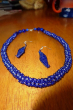 Elegantní modrý náhrdelník