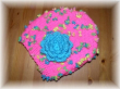 pletená zimní čepice s nopkovým efektem růžová