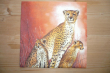 Ubrousek -Gepard oranžový podklad