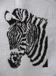 Vyšívaný obrázek zebra